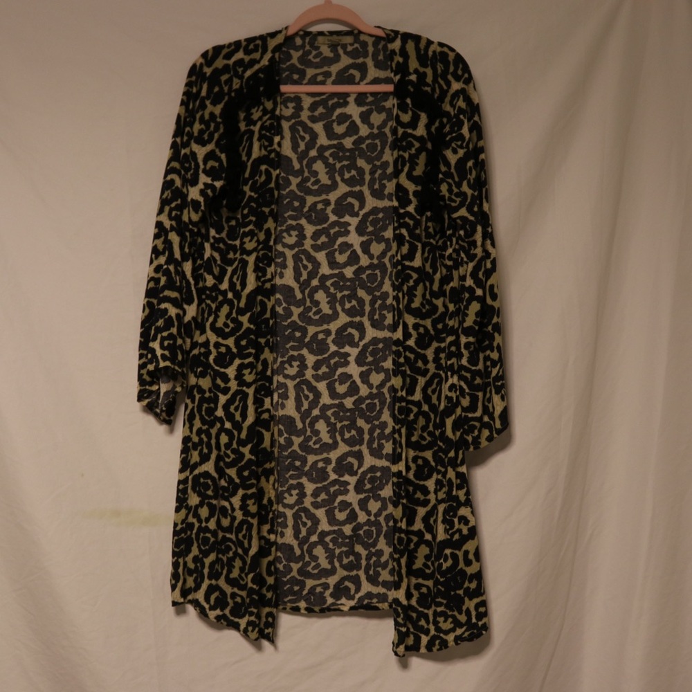 Cheetah print cover up